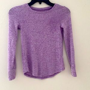 Purple athletic shirt